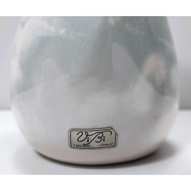 Italian Lacquered and Airbrushed Ceramic Vase from Vibi, 1950s For Sale - Image 10 of 12
