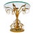 Mid 20th Century Hollywood Regency Italian Florentine Gilded Wrought Iron Side Table With Glass Top For Sale - Image 4 of 6