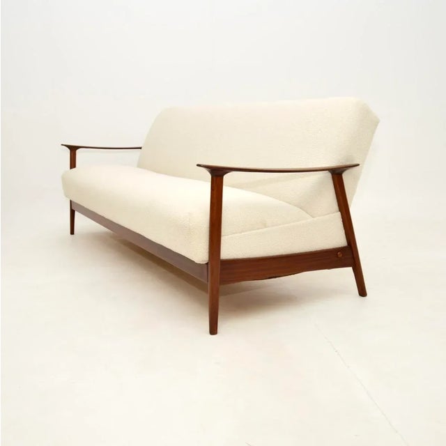 Vintage Danish Afrosia Sofa Bed, 1960s For Sale - Image 4 of 13
