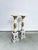 Antique French Empire Bronze Ormolu White Marble Pedestals - A Pair For Sale In Columbus - Image 6 of 10