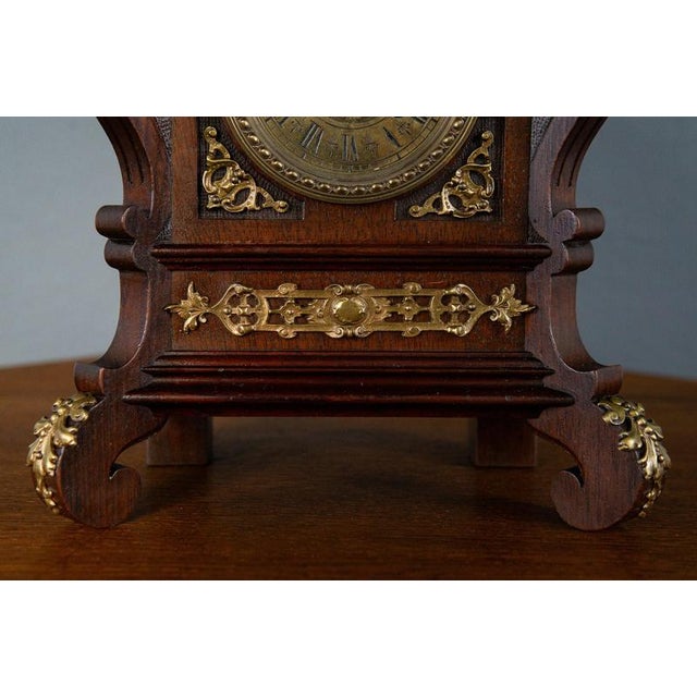 Gründerzeit Table Clock from Lenzkirch, Late 19th Century For Sale - Image 10 of 18
