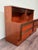 A pair of vintage bedside tables, typical pieces of Italian modernism dating back to the 1970s. The design features a...