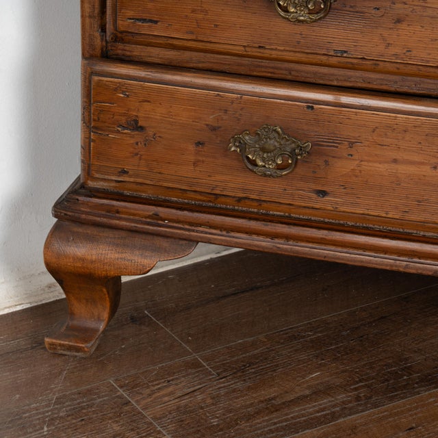 Brown 18th Century Swedish Pine Corner Cabinet For Sale - Image 8 of 10