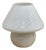 Vintage Italian White Swirl Glass Mushroom Lamp, 1970 For Sale