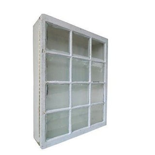 Antique 12-Pane Window Cabinet For Sale