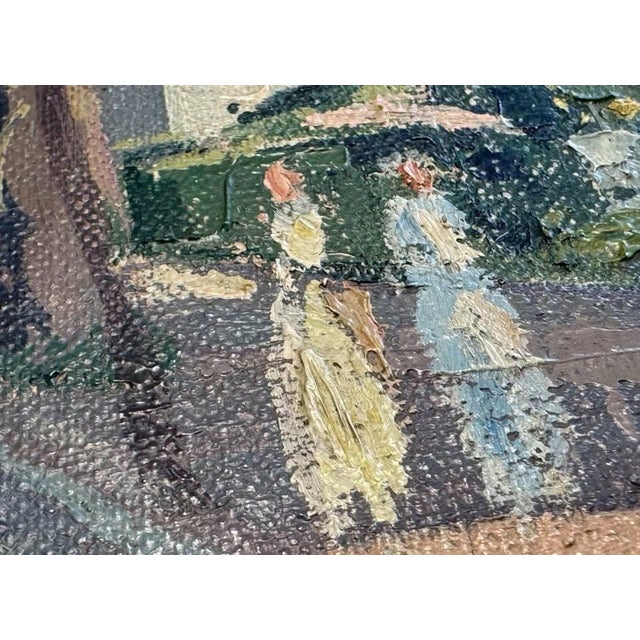 Late 20th Century Robert B. Harshe – The Road to Town Original Oil on Masonite For Sale - Image 4 of 8