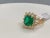 AGL Certified 4.2 Carat Cushion Cut Colombian Emerald & Diamond Ring 18K Y Gold For Sale - Image 16 of 18