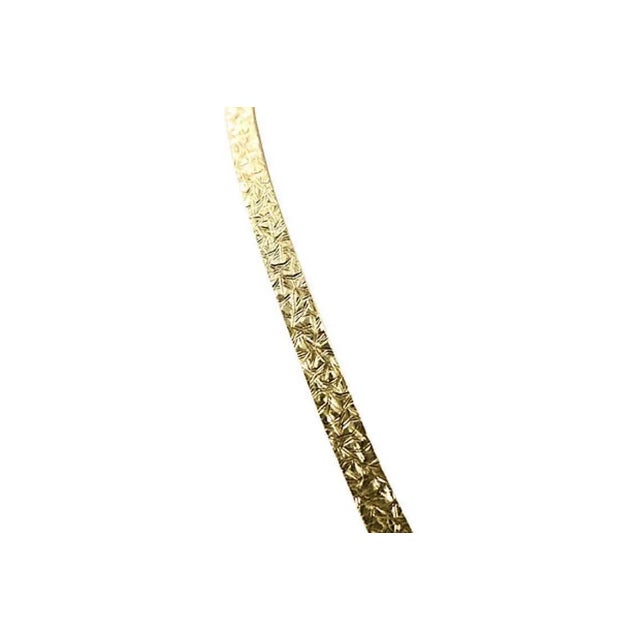 Textured Gold Plated Sterling Silver Necklace For Sale - Image 9 of 9