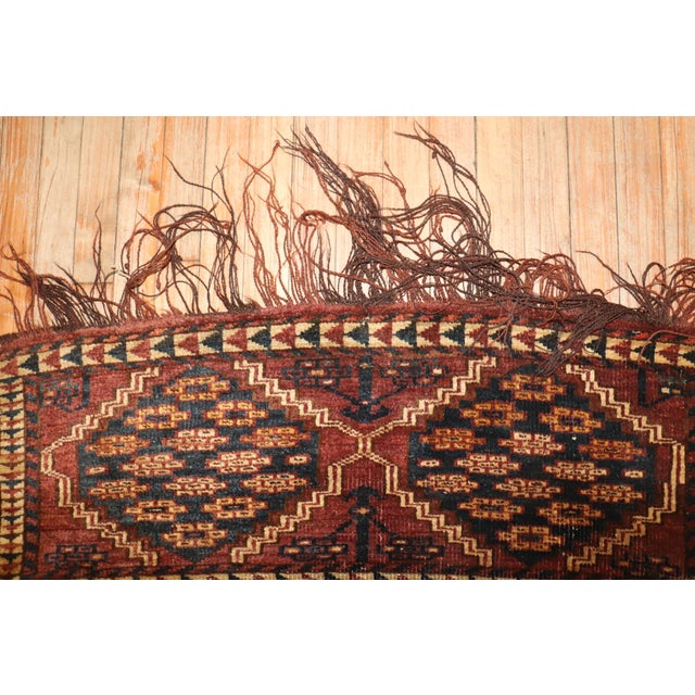 Late 19th Century Antique Zabihi Collection Tribal Turkeman Tekke Rug For Sale - Image 5 of 5