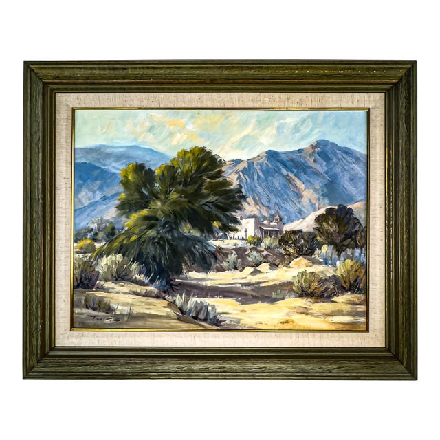 1970s Daniel J Toigo Painting, "Desert Mission" For Sale