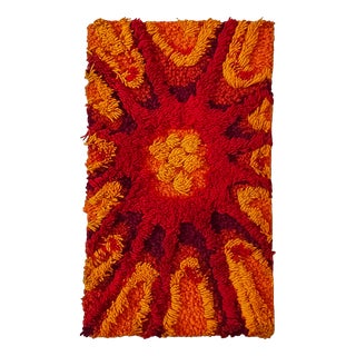 German Handmade Wall Tapestry in Wool, 1970s For Sale