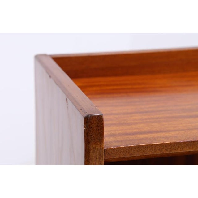 Brown Mid-Century Mahogany 4-Shelf Bookcase For Sale - Image 8 of 12