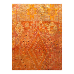 Vintage Moroccan Runner Rug, Hand-Woven Wool, Geometric Pattern, 5' X 13'