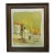 1960s Mid-Century Cityscape Painting, Framed For Sale