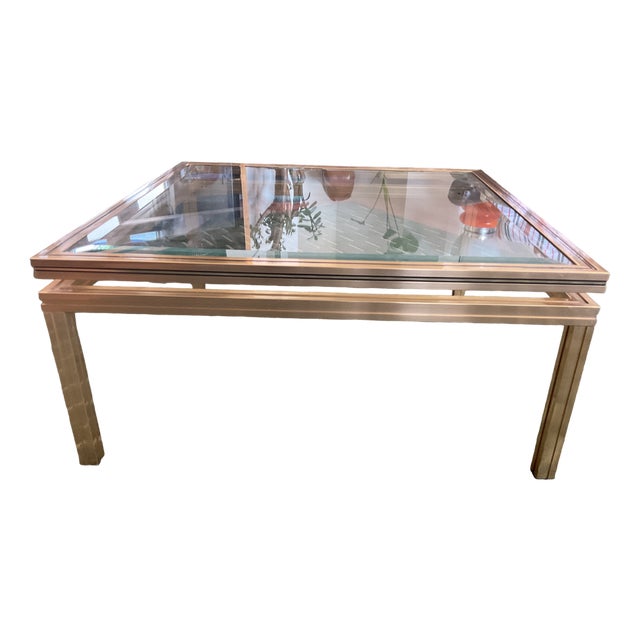 Art Deco Glass Coffee Table by Pierre Vandel For Sale