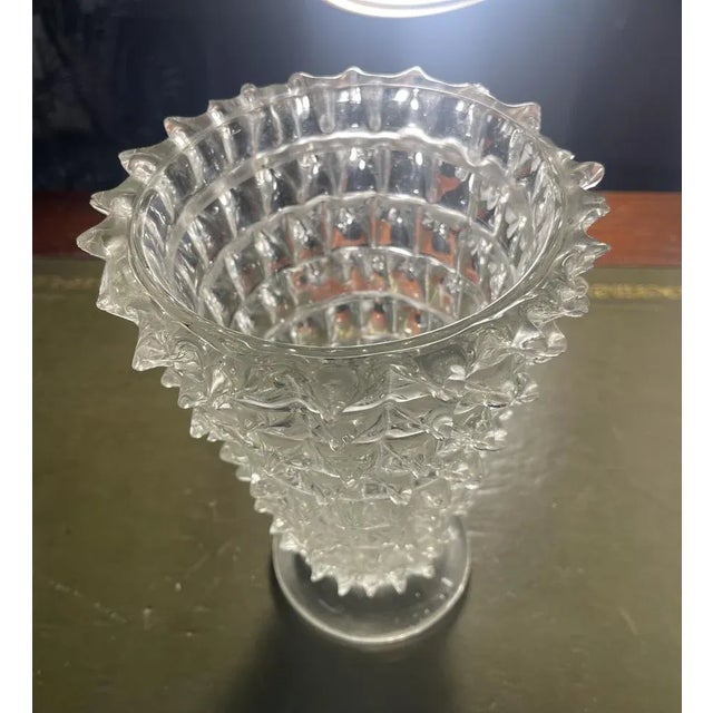 Vintage Murano Glass Barovier Rostrato Vase, 1940s For Sale - Image 6 of 10