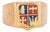 Vintage Art Deco Heraldic Ring 14k Rose Gold Enamel Band Family Crest Signet, Size 8.5 For Sale