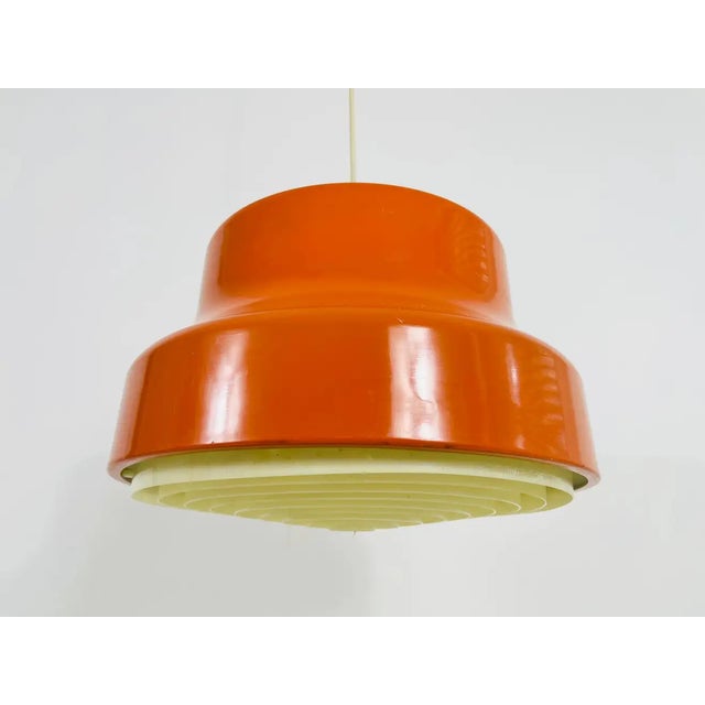 Space Age Bumling Orange Pendant Lamp, Germany, 1970s For Sale - Image 6 of 11