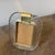 1990s Barovier Style Art Deco Clear Murano Glass and Brass Picture Frame For Sale - Image 9 of 12