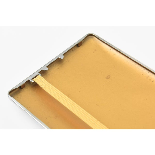 Vintage Art Deco Silver Tooled Card Case, 1930's For Sale - Image 11 of 12