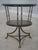 Age: Approx: 50 Years Old Details: Beveled Glass Quality Construction Regency Style Hoof Feet Nice Vintage Table...