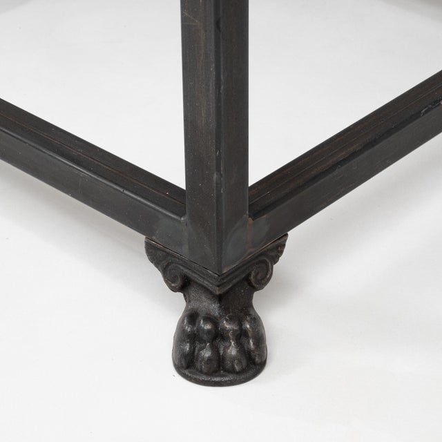 19th Century French Wooden Display Case On Metal Base For Sale - Image 11 of 18