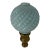 Antique Victorian French Light Blue Hobnail Newel Post Finial For Sale