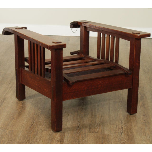 Stickley Brothers Antique Mission Oak Morris Chair Chairish