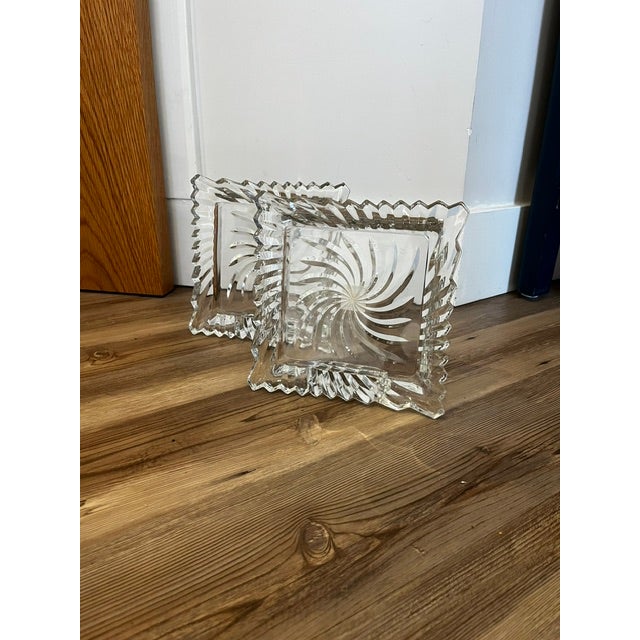 5th Ave Crystal LTD. made in Japan. Pair of crystal picture frames