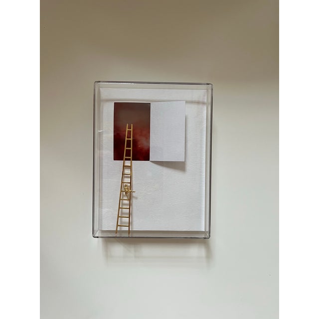 “Infinitude” — Limited edition sculptural piece by artist Nara Ota. Table or wall piece. Handcrafted in gold plated metal,...