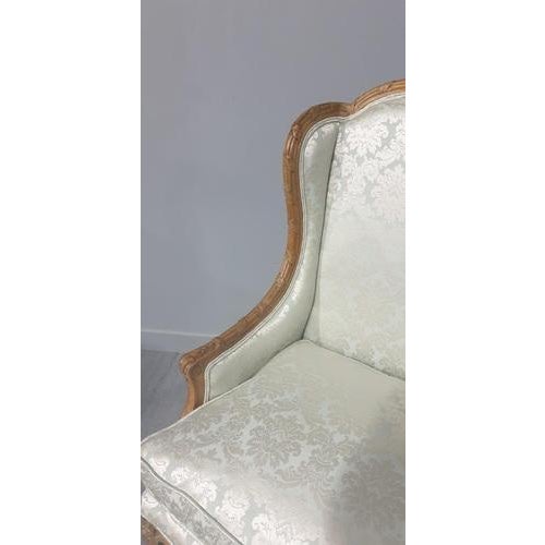 French Winged Armchair For Sale - Image 9 of 18