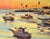 Late 20th Century "Santa Catalina Island Harbor" Seascape at Sunset in Oil on Artist's Panel by Gary Schildt For Sale - Image 5 of 9