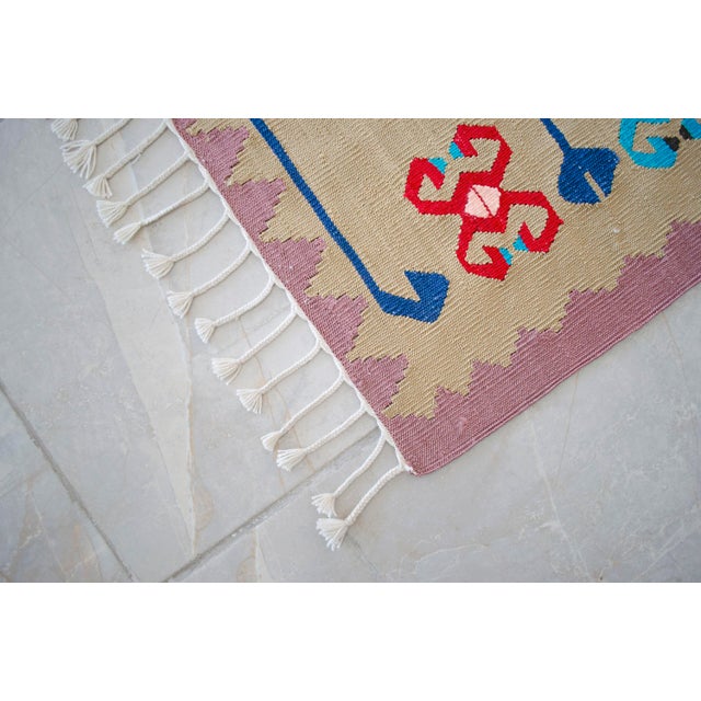 Hand Woven Silk Runner Rug . Traditional Anatolian Design Hallway Long Runner Rug Stair Runner New - 2′8″ X 14′4″ For Sale - Image 13 of 15