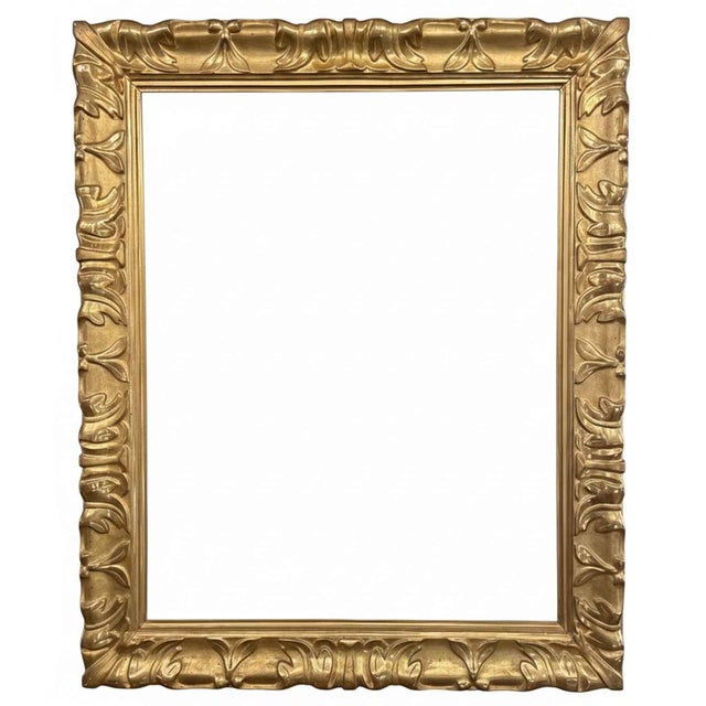 Wood Antique 17th-Century Carved and Gilded Emilian Frame For Sale - Image 7 of 7