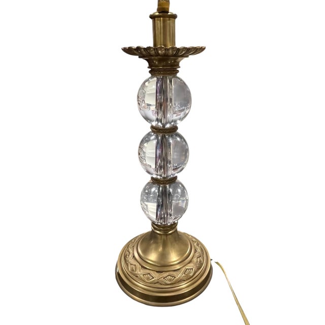 2000 - 2009 Decorative Crafts, Stacked Ball Glass Lamp, Italy For Sale - Image 5 of 12
