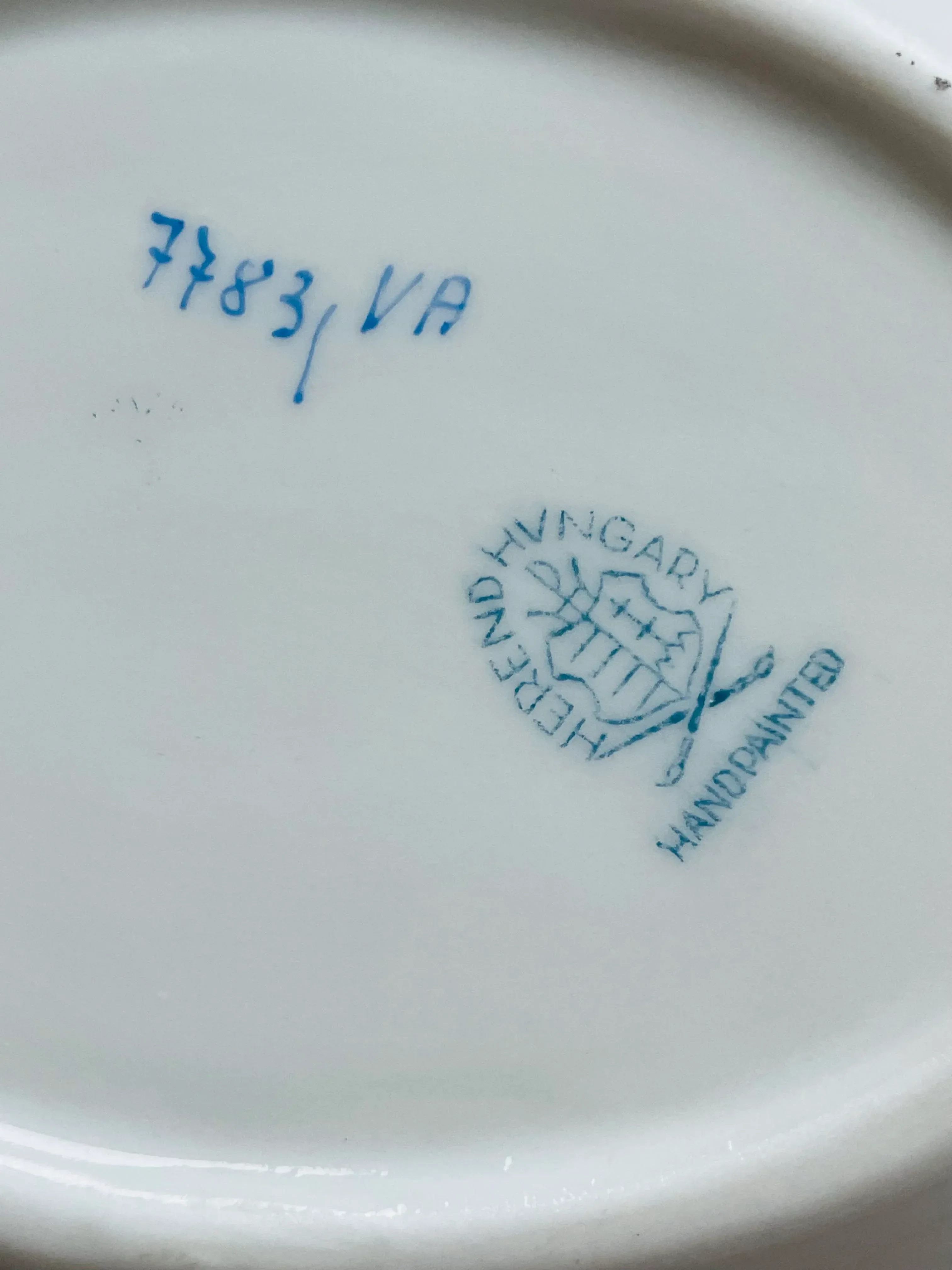 Herend Hungary Queen Victoria Oval Trinket Dishes / Porcelain