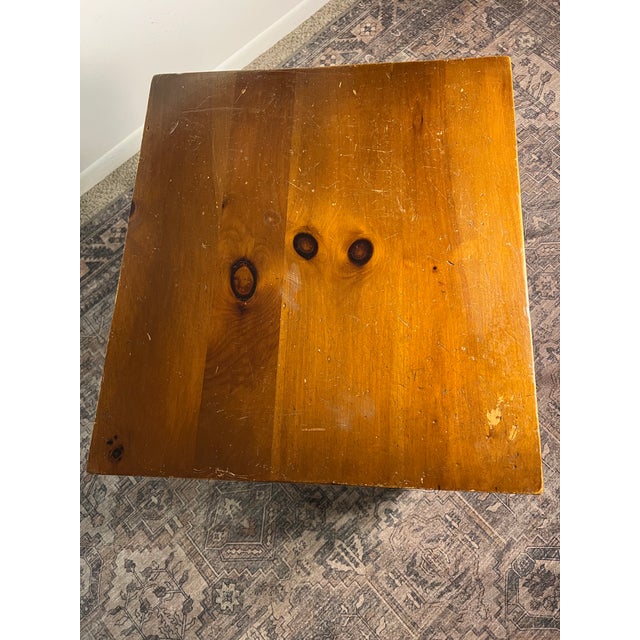 Vintage Pine Shop Originals Two-Tier Side Table For Sale - Image 9 of 11