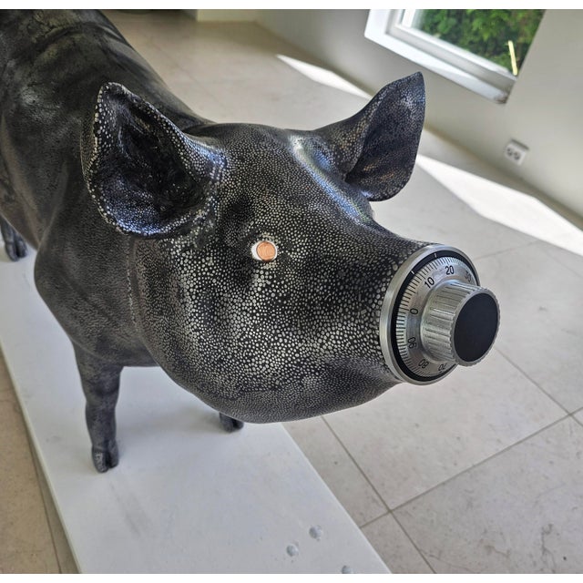 Greedy Pig in Heavy Metal by Jan Paul For Sale - Image 15 of 18
