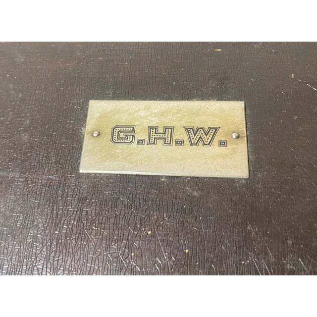 Quality Antique 1800's Handmade Wooden Glass Cigar Tobacco Humidor Box Casket For Sale - Image 11 of 12