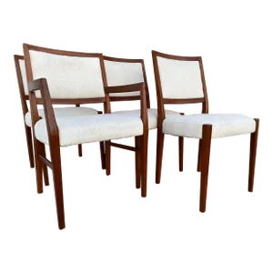 Vintage Mid Century Scandinavian Svegards Markaryd Teak Dining Chairs- Set of 4