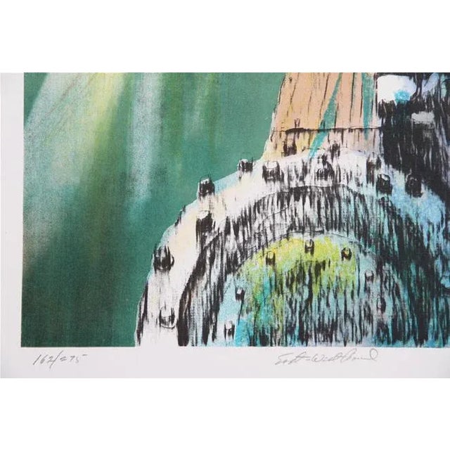 Artist: Francis Atlee Caldwell, American (1911 - 1996) Title: East West Bound Year: circa 1979 Medium: Lithograph, signed...