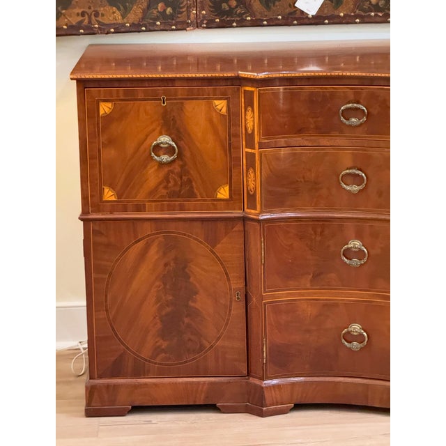 Late 18th Century English Serpentine Front Sideboard For Sale - Image 4 of 13