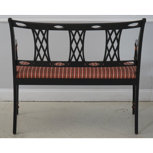 Southwood Regency Style Paint Decorated Settee For Sale - Image 15 of 18