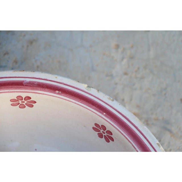 19th Century Portuguese Earthenware Large Fruit Bowl For Sale - Image 4 of 12