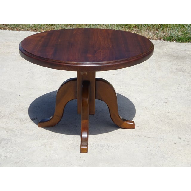 Coffee Table with Central 4-Legged Base, 1970s For Sale - Image 4 of 18