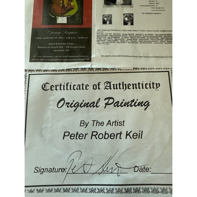 Paint 1970s My Dear Marilyn Monroe Abstract Painting by Peter Keil For Sale - Image 7 of 7