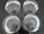 Tiffany & Co Crystal Etched Diamond Criss-Cross MCM Tumbler Glass Set of 4 For Sale - Image 9 of 10