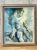 Textile Mid-Century Signed Impressionist Portrait Oil Painting For Sale - Image 7 of 12