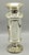 Silver 19th-Century Mercury Glass Vase Hand Painted For Sale - Image 8 of 9