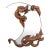Victorian Mirror With Carved Dragon Attr. To Gabriel Viardot Ca. 1880 For Sale